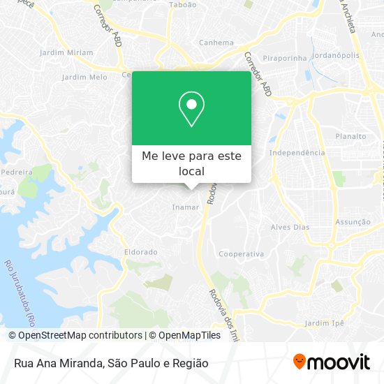 Rua Ana Miranda mapa