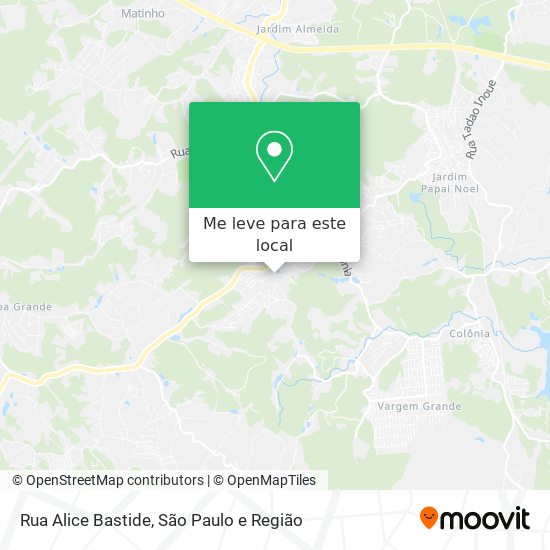 Rua Alice Bastide mapa