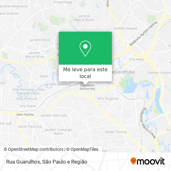 Rua Guarulhos mapa