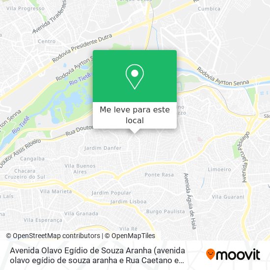 Avenida Olavo Egídio de Souza Aranha mapa