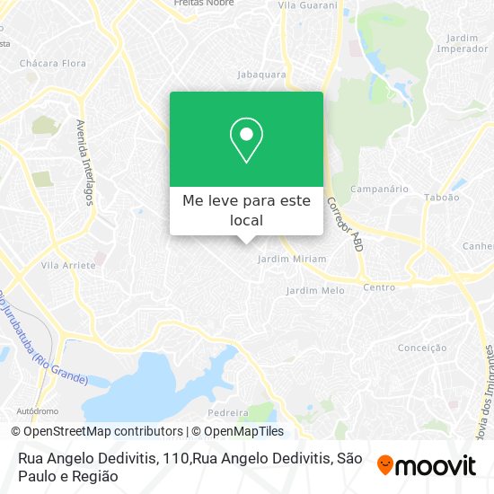 Rua Angelo Dedivitis, 110,Rua Angelo Dedivitis mapa
