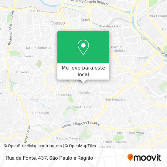 Rua da Fonte, 437 mapa