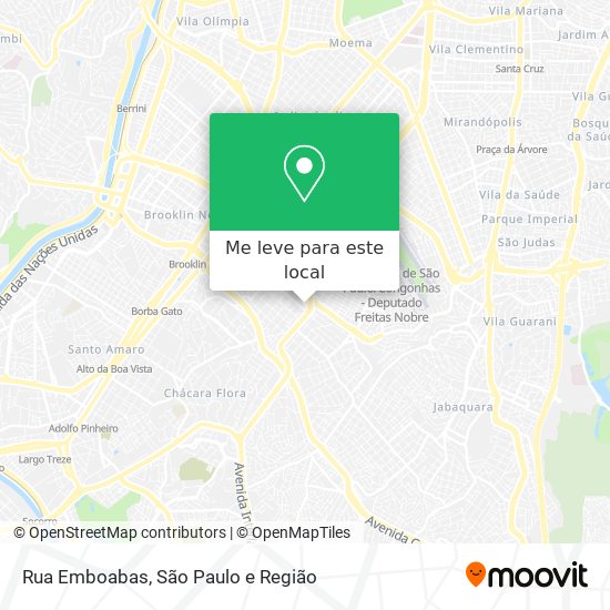 Rua Emboabas mapa
