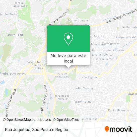 Rua Juquitiba mapa