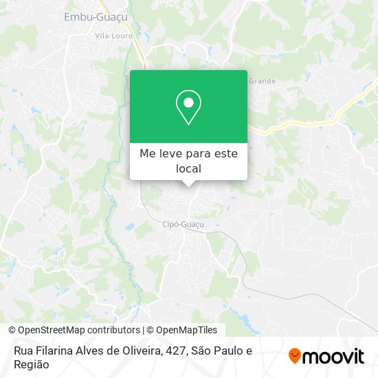 Rua Filarina Alves de Oliveira, 427 mapa