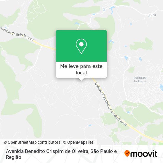 Avenida Benedito Crispim de Oliveira mapa