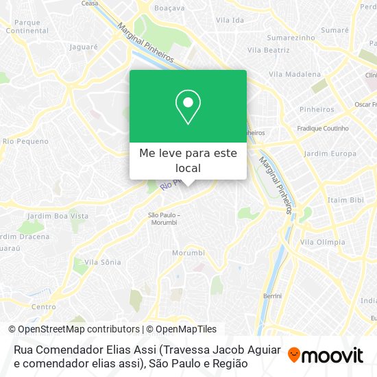 Rua Comendador Elias Assi (Travessa Jacob Aguiar e comendador elias assi) mapa