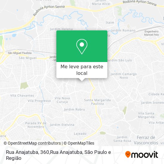 Rua Anajatuba, 360,Rua Anajatuba mapa