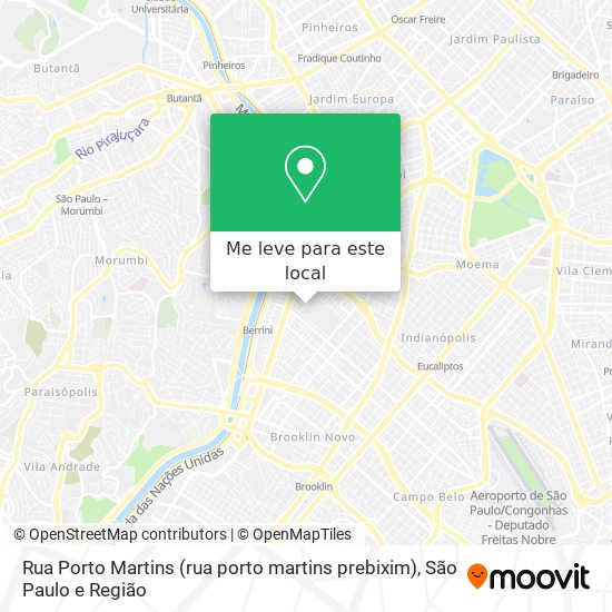 Rua Porto Martins (rua porto martins prebixim) mapa