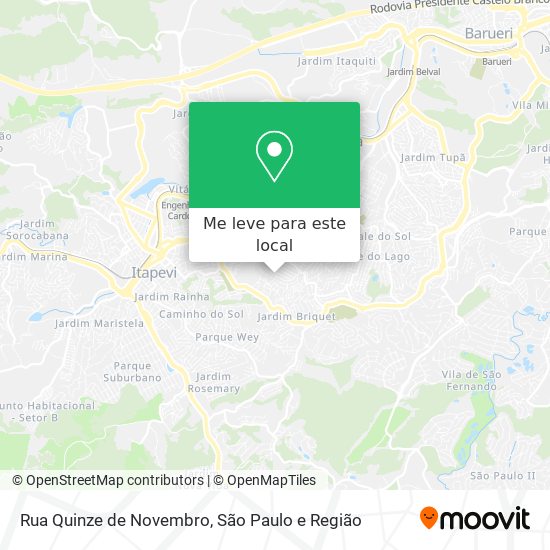 Rua Quinze de Novembro mapa