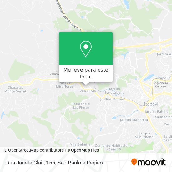 Rua Janete Clair, 156 mapa
