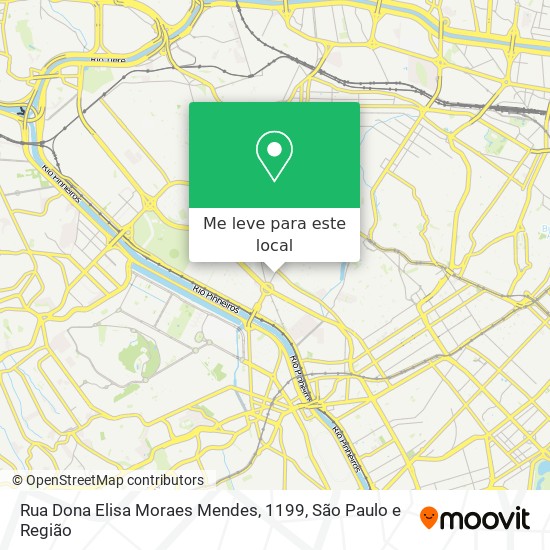 Rua Dona Elisa Moraes Mendes, 1199 mapa