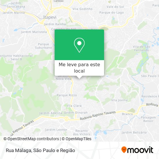 Rua Málaga mapa