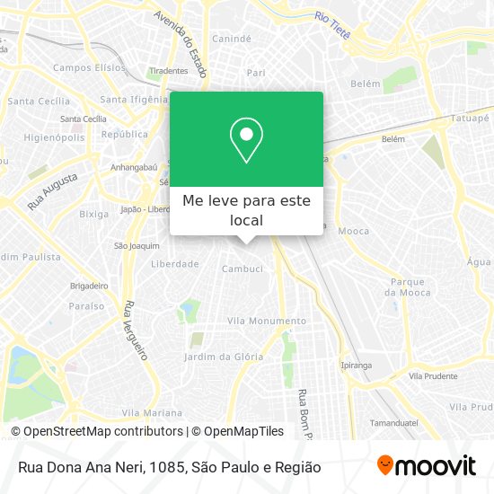 Rua Dona Ana Neri, 1085 mapa