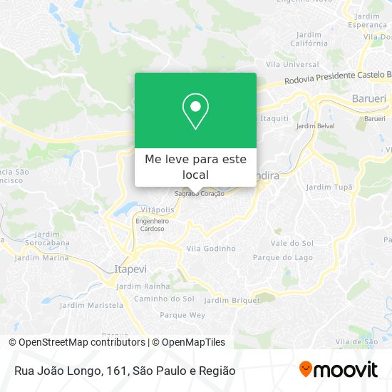 Rua João Longo, 161 mapa