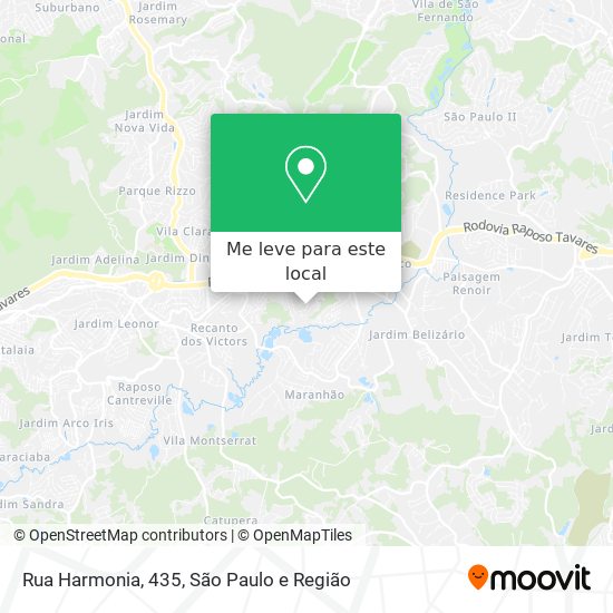 Rua Harmonia, 435 mapa