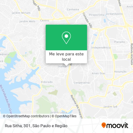Rua Sitha, 301 mapa