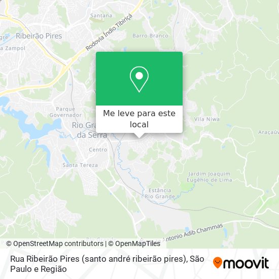 Rua Ribeirão Pires (santo andré ribeirão pires) mapa