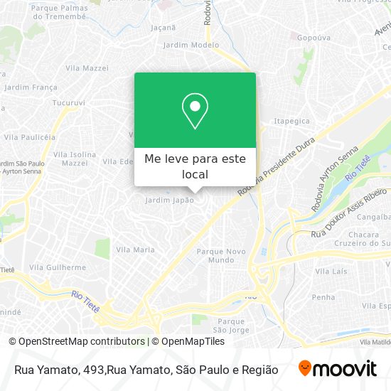 Rua Yamato, 493,Rua Yamato mapa
