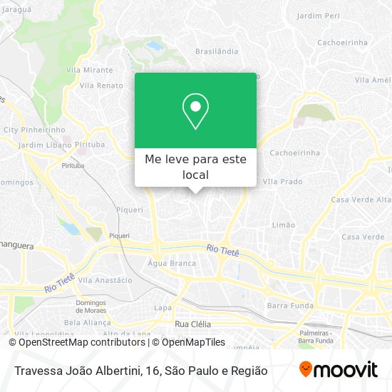 Travessa João Albertini, 16 mapa