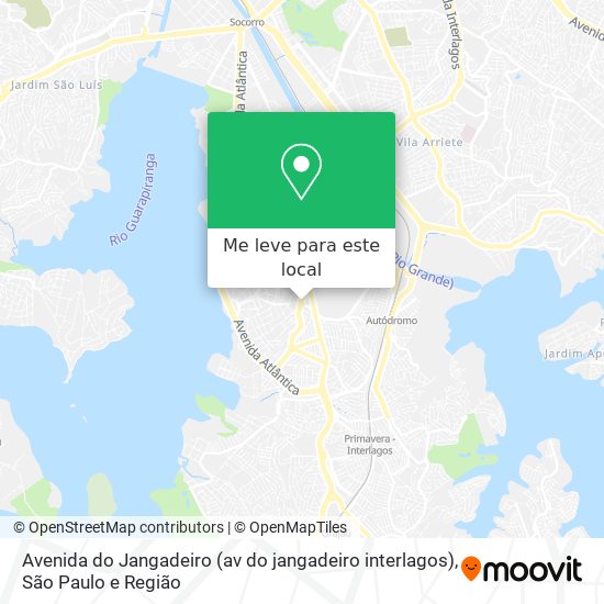 Avenida do Jangadeiro (av do jangadeiro interlagos) mapa