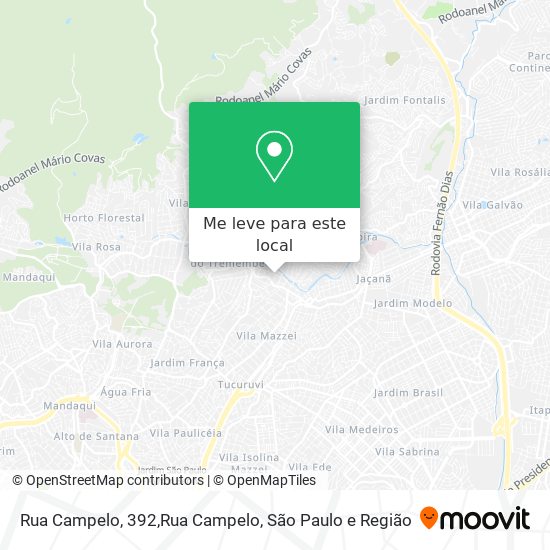 Rua Campelo, 392,Rua Campelo mapa