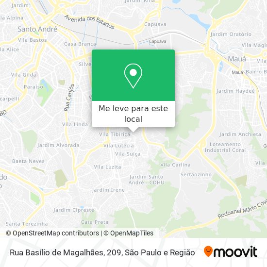 Rua Basílio de Magalhães, 209 mapa