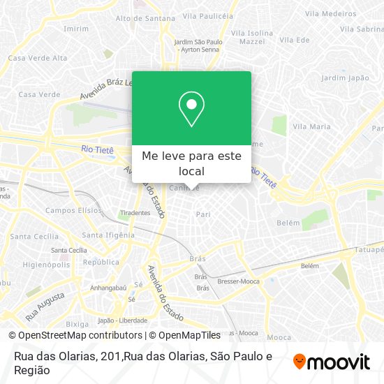 Rua das Olarias, 201,Rua das Olarias mapa
