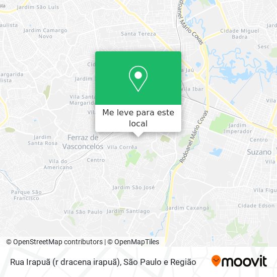 Rua Irapuã (r dracena irapuã) mapa