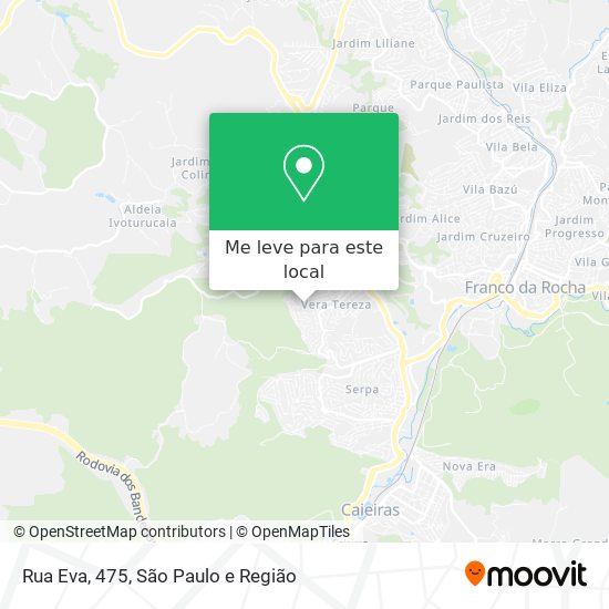 Rua Eva, 475 mapa