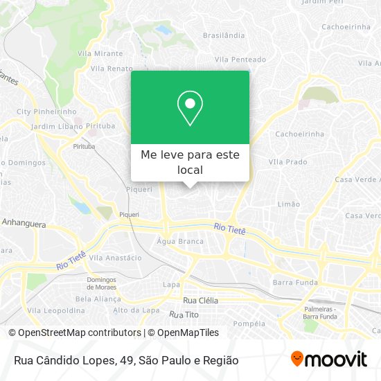 Rua Cândido Lopes, 49 mapa