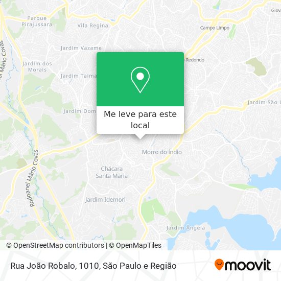 Rua João Robalo, 1010 mapa