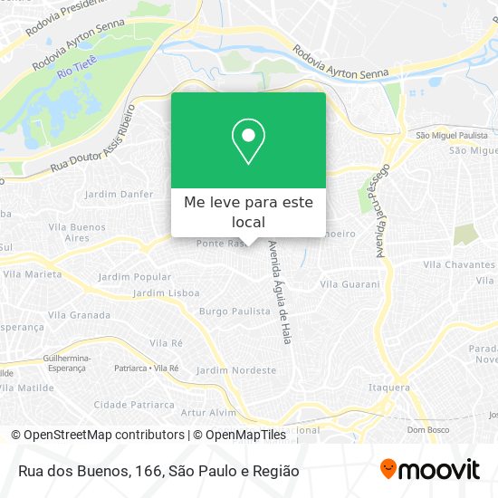 Rua dos Buenos, 166 mapa