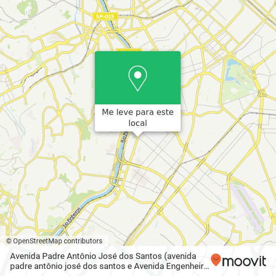 Avenida Padre Antônio José dos Santos mapa