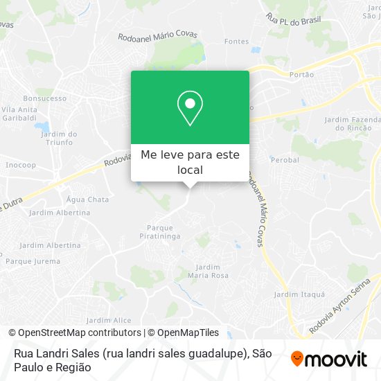 Rua Landri Sales (rua landri sales guadalupe) mapa