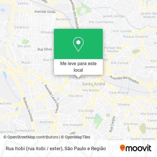 Rua Itobi (rua itobi / ester) mapa