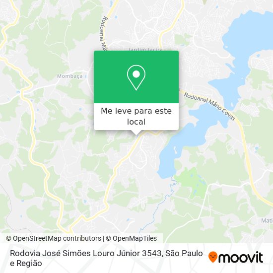 Rodovia José Simões Louro Júnior 3543 mapa
