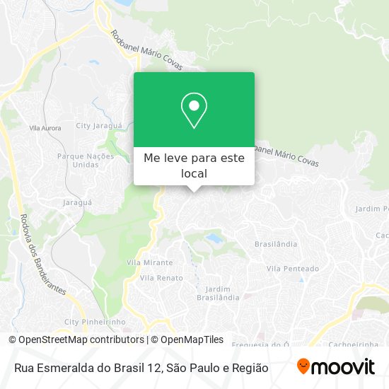 Rua Esmeralda do Brasil 12 mapa