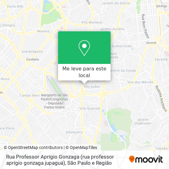 Rua Professor Aprígio Gonzaga (rua professor aprígio gonzaga jupaguá) mapa