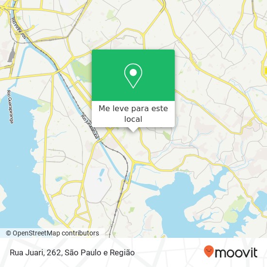 Rua Juari, 262, Campo Grande São Paulo-SP mapa