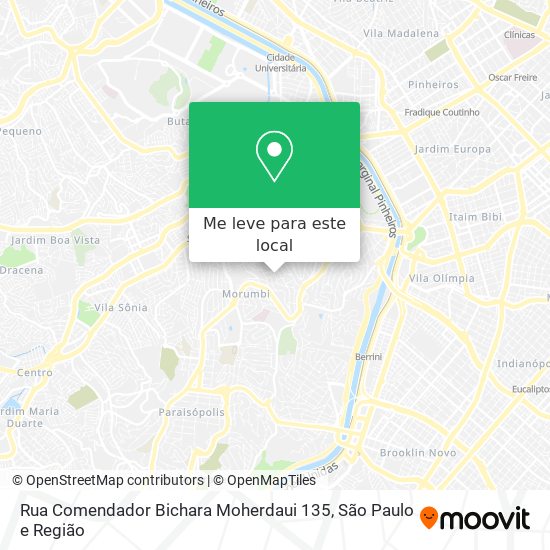 Rua Comendador Bichara Moherdaui 135 mapa