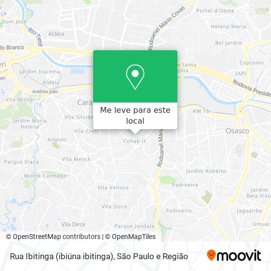 Rua Ibitinga (ibiúna ibitinga) mapa
