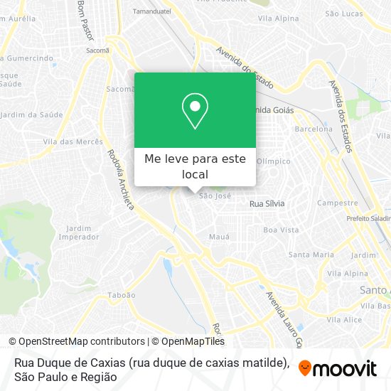 Rua Duque de Caxias (rua duque de caxias matilde) mapa