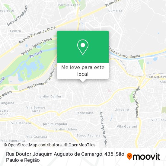 Rua Doutor Joaquim Augusto de Camargo, 435 mapa