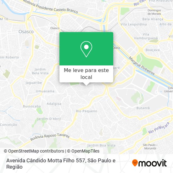 Avenida Cândido Motta Filho 557 mapa