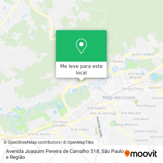 Avenida Joaquim Pereira de Carvalho 518 mapa