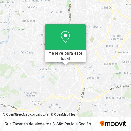 Rua Zacarias de Medeiros 8 mapa