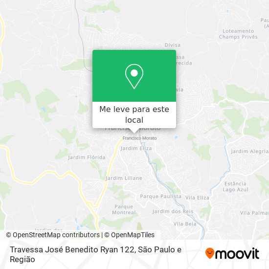 Travessa José Benedito Ryan 122 mapa