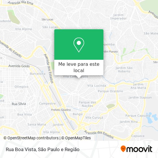 Rua Boa Vista mapa