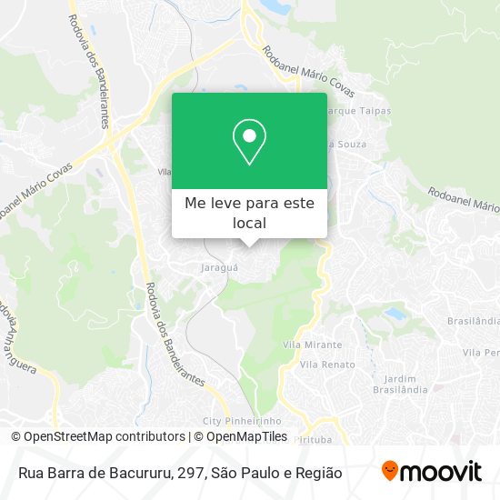 Rua Barra de Bacururu, 297 mapa
